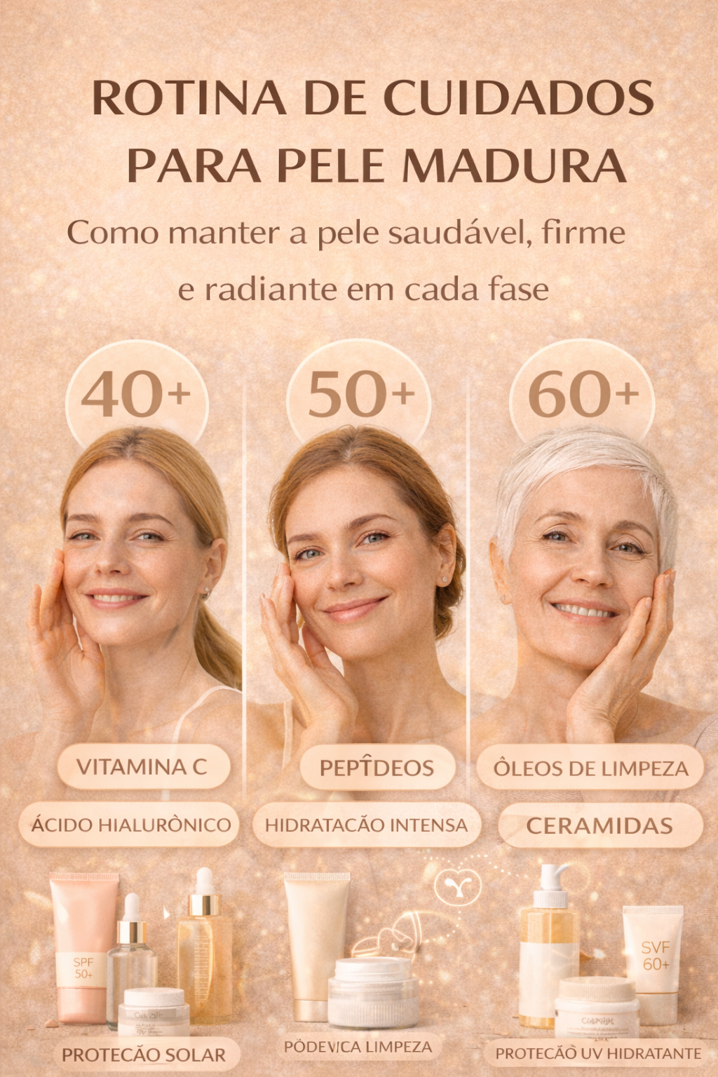 Rotina de cuidados para pele madura