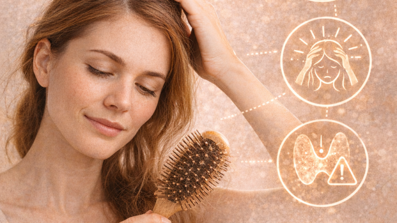 Queda Capilar Feminina: Causas Hormonais e Soluções Naturais